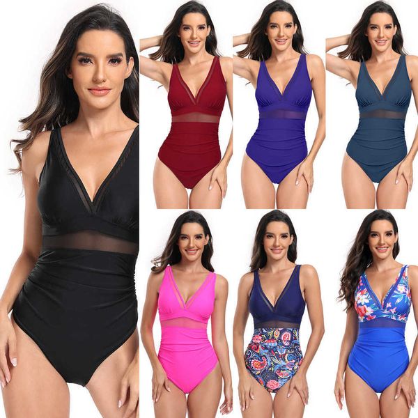 2024 Nuovo costume intero gonna costume da bagno bikini da donna bikini sportivo triangl costumi da bagno copertura da spiaggia abiti monokini