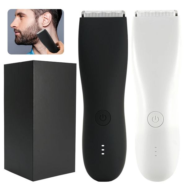 Máquina de corte de cabelo profissional aparador de barba barbeador elétrico para homens áreas íntimas barbear segurança navalha clipper 240321