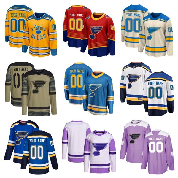 Maglie hockey Blueses Uomini Donne Youth Binnington Robert Thomas Pavel Buchnevich Kyrou Colton Parayko Torey Krug Kevin Hayes Justin Faulk Alexey Toropchenko