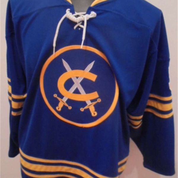 Maglia da hockey 24S Cincinnati Swords 1974-75 Tim Regan 17 Rick Dudly La qualità TOP può essere personalizzata Ricamo