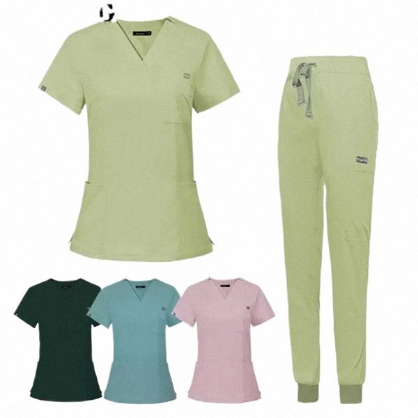 atacado sala de cirurgia uniforme médico esfrega hospital trabalho esfrega conjunto suprimentos médicos enfermeira cirurgia dentária terno workwear g0ig #