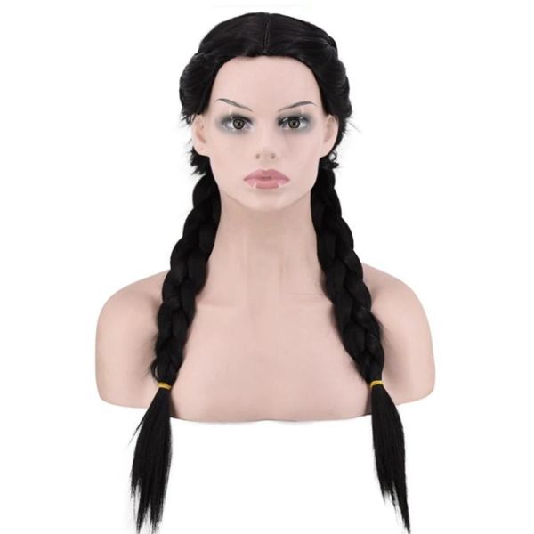 Peruk soowee uzun örgülü kutu örgüler peruklar siyah kahverengi afro peruk kadınlar için sentetik saç parçası cosplay peruk bob saç