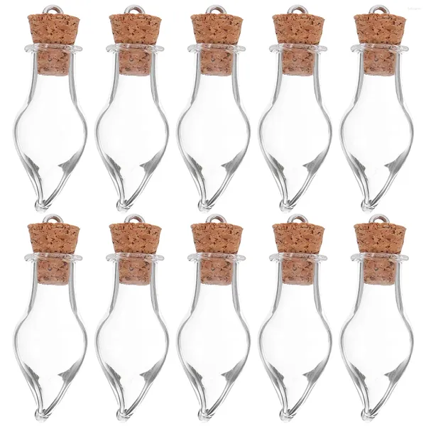 Vasos 10 Pcs Mini Garrafa De Vidro Frascos Minúsculos Com Garrafas De Cortiça Tampa Decorativa Tampas Pequenas Vaso Bonito Recipiente Areia