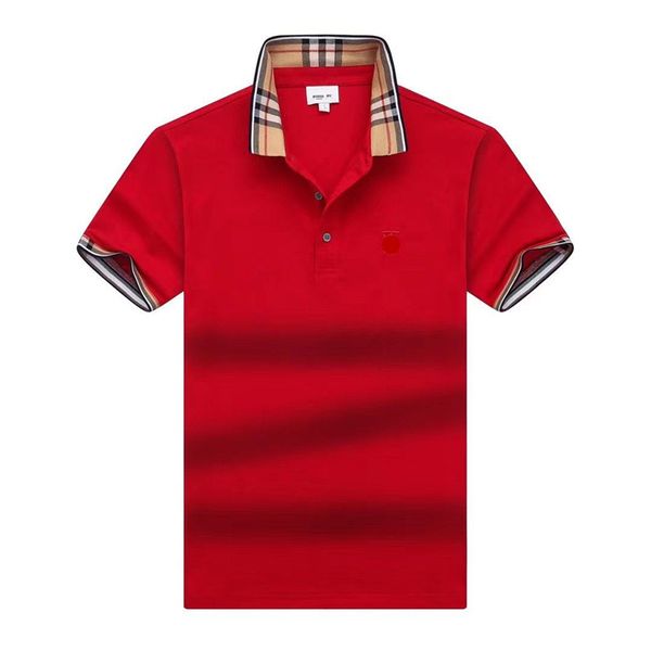 Designer-Polo-T-Shirt, lässiger Druck, klassisches Polo-Shirt, solides, atmungsaktives T-Shirt, schmale Passform, kurze Ärmel, Herren-T-Shirt, Herren-T-Shirts, 3D-Buchstaben, Bos-Tops, hochwertige Kleidung, XXXL