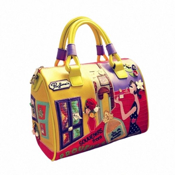 супер качество женская сумка через плечо сумка-тоут итальянские кожаные сумки Sac A Main Borse конфеты цвета роскошные сумки G3HM #