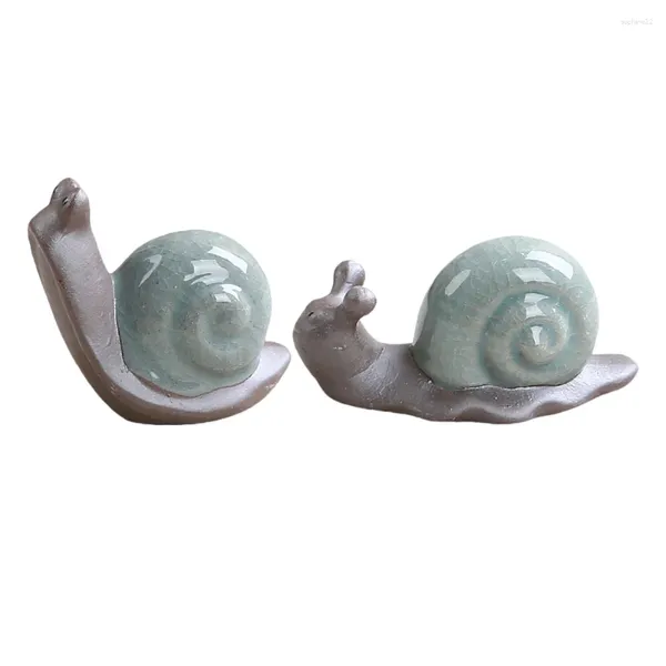 Figurine decorative Doitool 2 pezzi ornamenti Accessori per auto giapponese ACCETTO OUTDOOR PLUSH in miniatura di lumaca figure figure