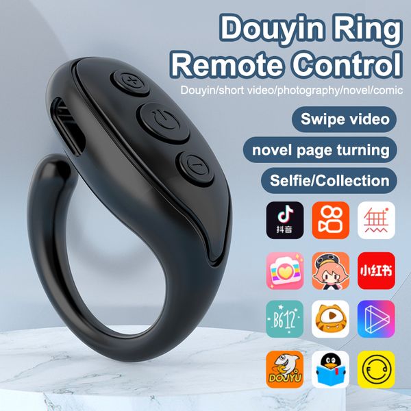 Bluetooth 5.3 Ring Remote Control per tiktok navigando per telefono cellulare pagina Turner artefatto pigro per iPhone Samsung Huawei