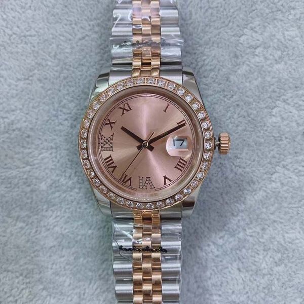 36 мм U1, высококачественные женские часы с автоматическим механизмом, с красным циферблатом, с сапфировым стеклом 316, ремешок из нержавеющей стали Watch311B