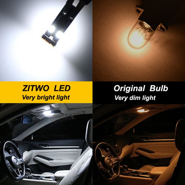 Zitwo 14pcs kit di lampadina per interni a LED per auto per Ford Focus MK2 2008 2009 2010 2011 Accessori per le lampade di cortesia del bagaglio 2011 2010 2010