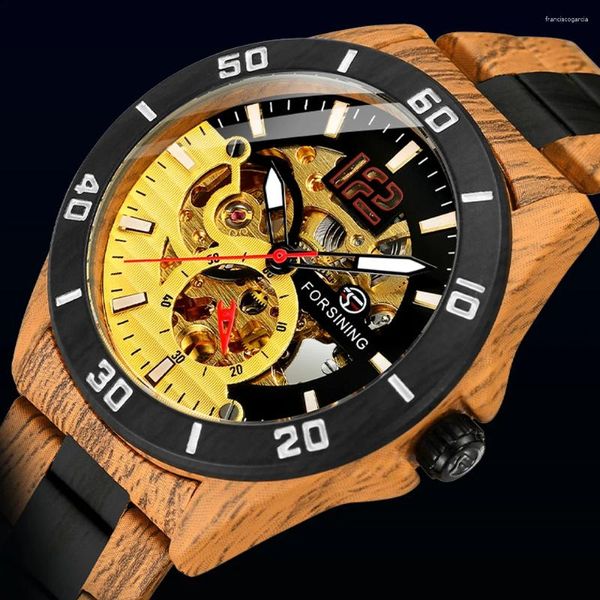 Armbanduhren Selbstwind Mechanische Uhr Holz Automatische Männer Uhr Relogio Masculino Benutzerdefinierte Weihnachtsgeschenke