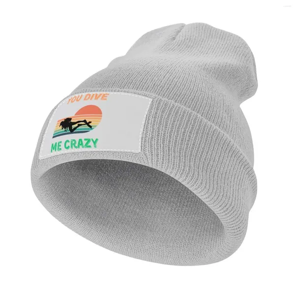 Berets You Dive Crazy Knit Cap Golf Chapéu Homem Bola Dura Mulher Chapéus Masculinos