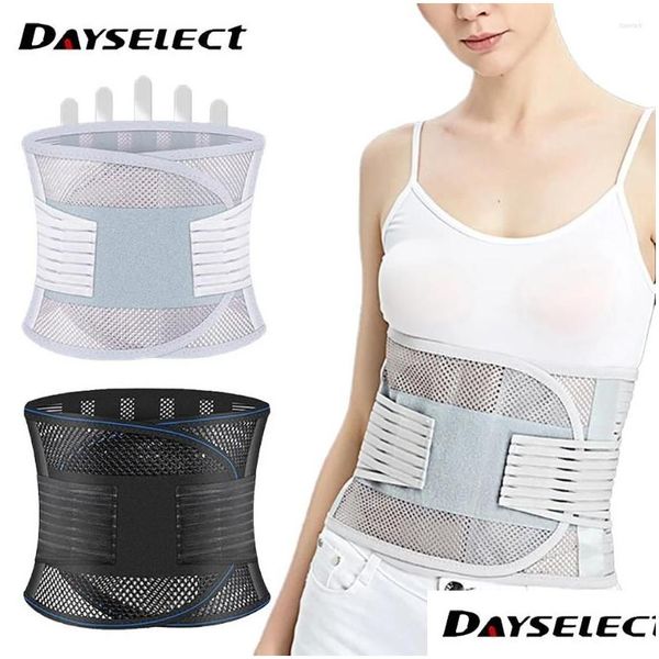 Cintura Apoio Cinto Lombar Back Brace Terapia de Saúde Respirável Spine Corset para Hérnia de Disco Alívio da Dor Drop Delivery Sports Outdo Otxgd