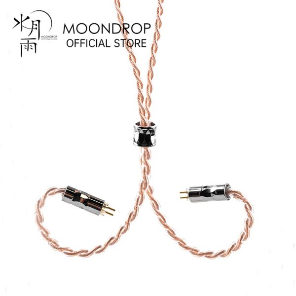 Acessórios Moondrop Linha T 6n Cristal único cobre 196Core Litz 0,78mm 2pin Estrutura do fone de ouvido Cabo de atualização