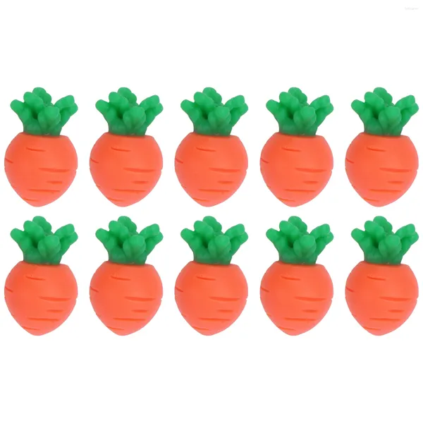 Fiori decorativi 10 pezzi artificiale carota decorazione per casa ornamento imitazione accessori per unghie a ciondolo pasquale adorn party artep resina bambino