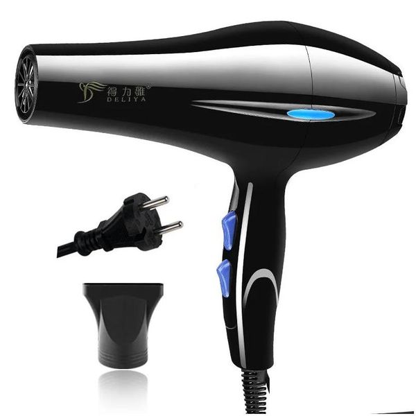 Secadores de cabelo 220V Plug UE Vento Frio Secador Profissional Secador de Cabelo para Salão de Beleza Uso Doméstico Produtos de Entrega de Cuidados Ferramentas de Estilo Otkrm