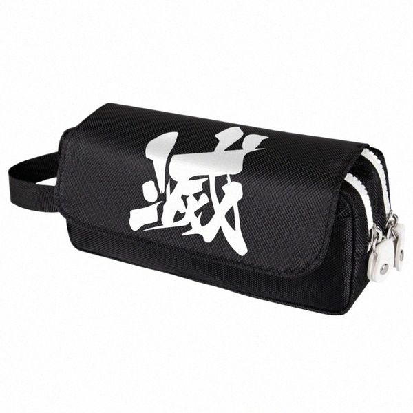 dem Slayer Estojo de lápis de grande capacidade Statiery Cute Boys Gift Pen Bag Pen Box Pencil Cases Storage Student School Supplies l2ZO #