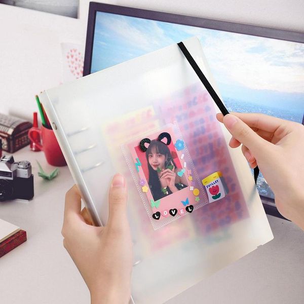 A5 Sleeves Kpop A5 Kpop PhotoCard Binder Álbum resistente à água PostCards PhotoCards Camera Photos Album for Teen Girls