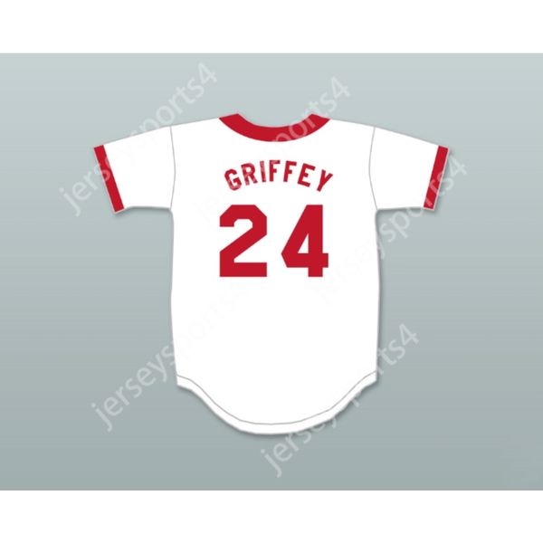 Ken Griffey Jr 24 Springfield Nükleer Santral Soper Softbol Takımı Beyzbol Forması Dikişli Top