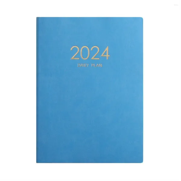 Spoons 2024 Blue Plan Notizbuchkalender, verdickt, täglich, wöchentlich, Büro, Schulbedarf