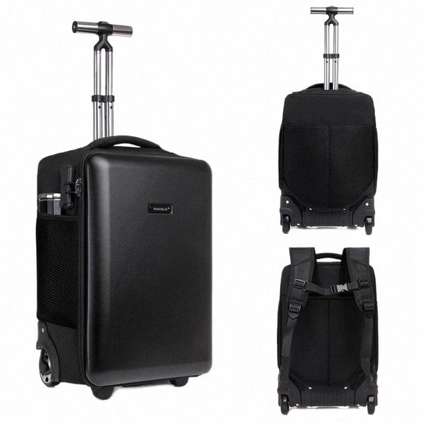 Большой вместительный жесткий корпус для автобусов, дорожный чемодан, 19 дюймов, Fi Trend, рюкзак, многофункциональная сумка для ноутбука и камеры, багажник s5p7 #
