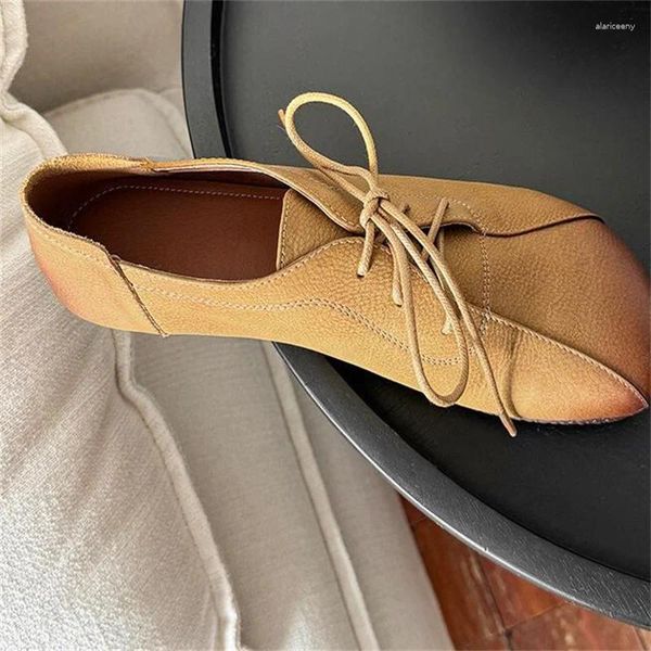 Casual Schuhe Nähen Linien Für Frauen Runde Kappe Damen Weibliche Loafer Flache Heels Crossover Strap Chassure Femme Mischfarben Zapatos mujer