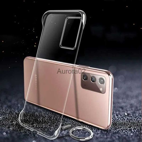 Handyhüllen Slim Frameless Clear Case für Samsung Galaxy S24 S23 S22 S21 S20 FE S10 Note 10 Plus 20 Ultradünne Kunststoff-Hartrückabdeckung yq240330