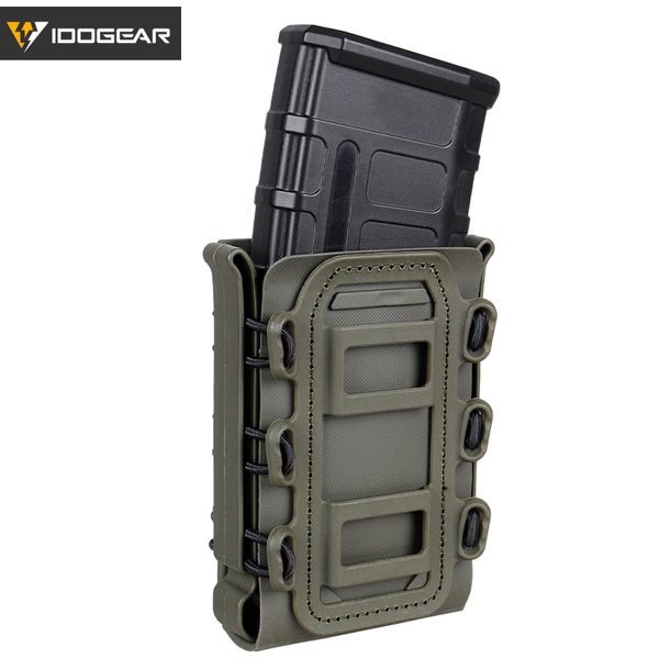 IDOGEAR TACTICAL 5.56 mm 7.62mm Magazine Pouchessoft Shell Rifle Mag Carrier G Code Holster Fastmag