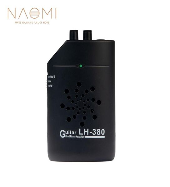 NAOMI LH380 Mini-Gitarrenverstärker, Kopfhörer-Verstärker, tragbare Gitarren-Übungsgitarren-Teile, Zubehör, Schwarz, New8608492