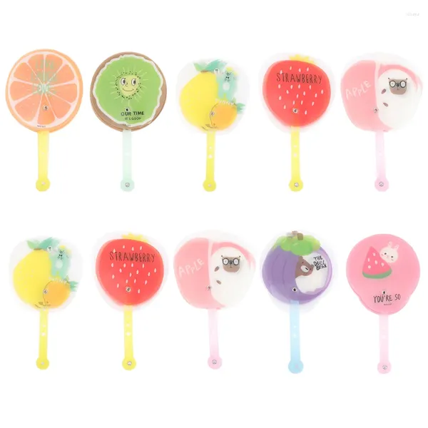 Dekorative Figuren Sommer Obst Fan Falten Cartoon Kleine Handheld Kindergarten Kinder Festival Geschenk Fans Faltbar