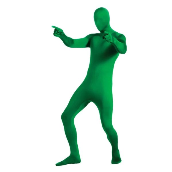 Männer und Frauen voller Overall Verschwinden von Mann Körperanzug Jumpsuit Halloween Cosplay Kostüme Strumpfhosen Anzug für Erwachsene