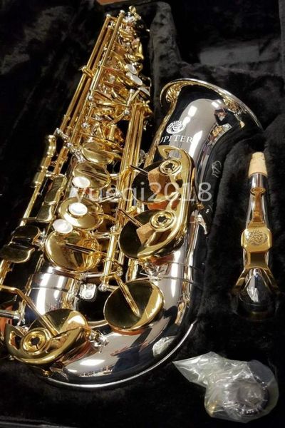 Nuovo marchio Jupiter JAS 1100SG Sassofono contralto Mib Ottone nichelato Corpo Lacca dorata Chiave Strumento musicale Sax con custodia Accessor3701003