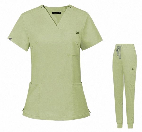 atacado sala de cirurgia uniforme médico esfrega hospital trabalho esfrega conjunto suprimentos médicos enfermeira cirurgia dentária terno workwear 83Lx #