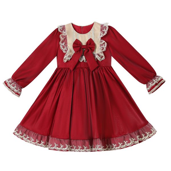 Dress 'Dress' Autunno e inverno Cashmere Princess Dress Abito per bambini Abito e trambusto