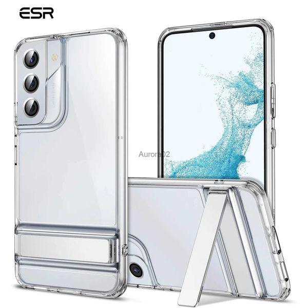 Capas de telefone celular ESR para Samsung S23 S22 Ultra Clear Case Kickstand Galaxy Plus Metal Stand S20 TPU Capa yq240330