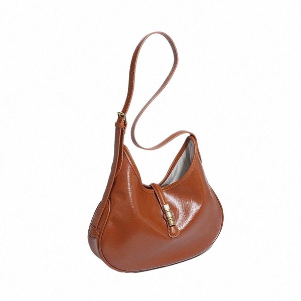 American Vintage Soft Leather Shoulder Bags para Mulheres Fi Grande Capacidade Hasp Design Tote Bag Advanced Lady Handbag s5Rk #