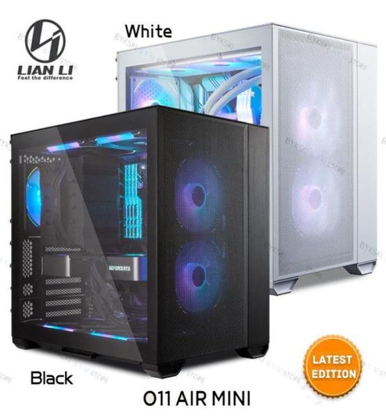 Ventole Raffreddamento LIAN LI O11 AIR MINI Custodia per EATX ATX MicroATX MINIITX Scheda madre Desktop PC Gaming Gamer Cabinet Acqua Cooli2716044