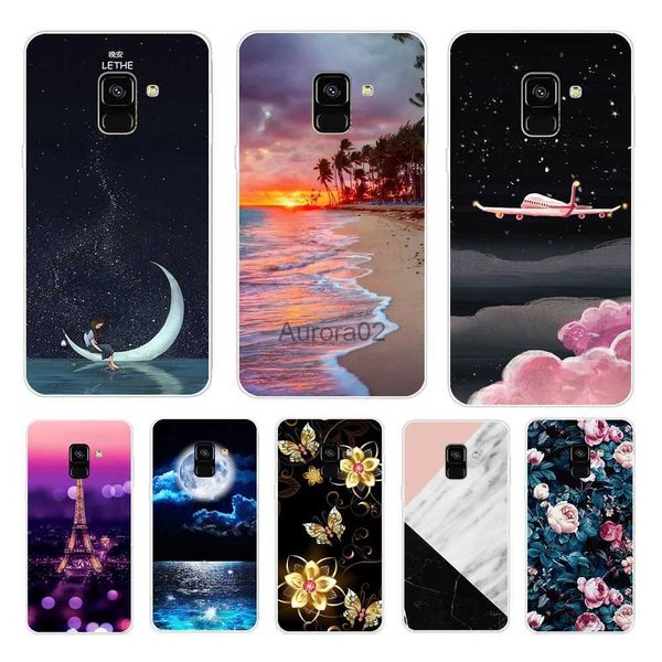 Handyhüllen Silikonhülle für Samsung Galaxy A8 2018 A530 A530F Weiche TPU-Abdeckung Plus A730 A730F Hülle Klare Tasche yq240330