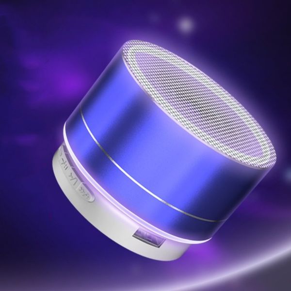 Mini altoparlanti portatili di alta qualità Altoparlante Bluetooth A10 Vivavoce wireless con slot per schede FM TF Lettore audio LED per tablet PC MP3 Dropshipping