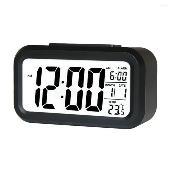 Relógios de mesa Digital Alarm Clock Night Light Higrômetro Multifuncional Desktop Eletrônico Snooze Timer