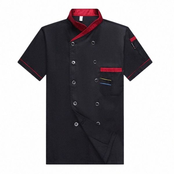 Unissex Chef Jacket Mens Chef Jacket Restaurante Cozinha Chef Uniforme Restaurante Hotel Cozinha Cozinhar Roupas Catering Camisa R7N9 #