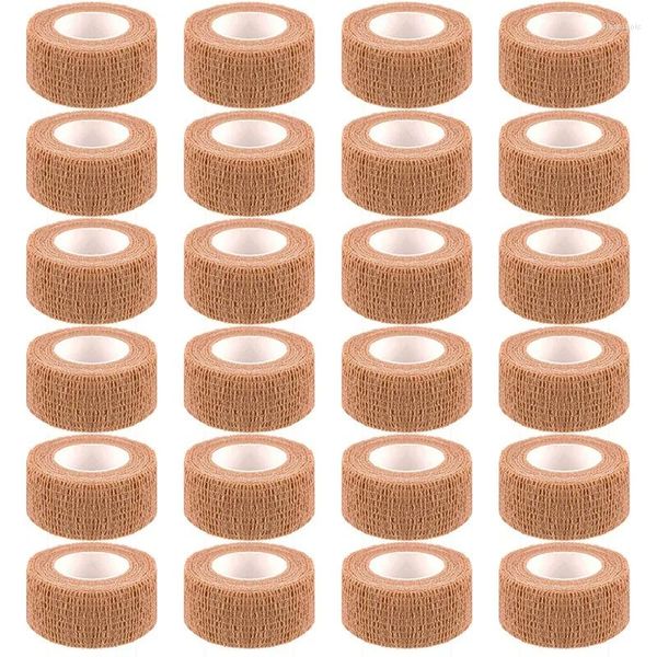 Hundebekleidung YO-24 Rollen Beige elastische selbstklebende Bandage 2,5 cm Teint Sport für Verletzungen und Haustierbehandlung