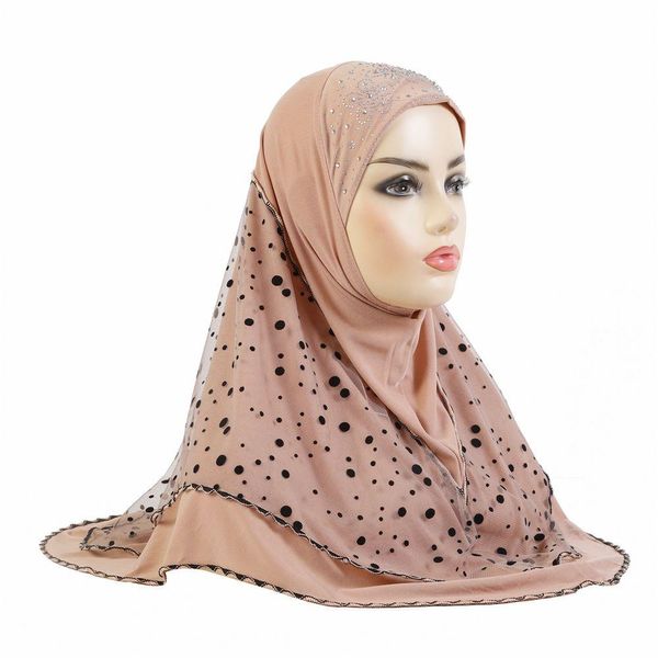 Beanie / Skull Caps Mulheres Muçulmanas Malha Hijab Cachecol Instantâneo Uma Peça Amira Islâmico Lenço Xaile Envoltório Turbante Oração Hijabs Ni Dhgarden Dhaqg