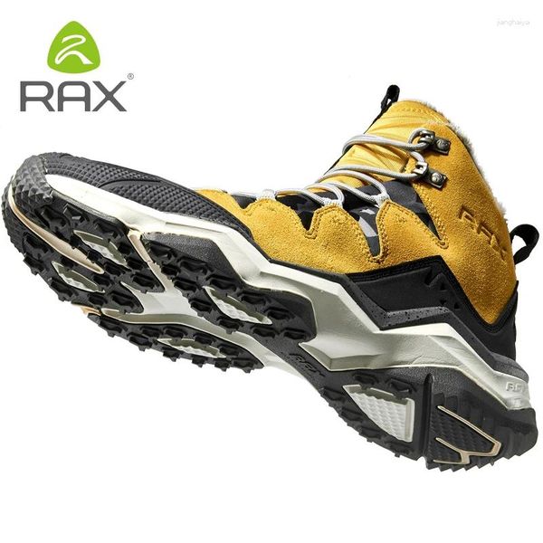 Fitnessschuhe RAX Wanderstiefel Herren Wasserdicht Winter Schnee Pelzfutter Leichte Trekking Warme Outdoor Sneakers Berg