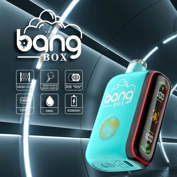 Wholeslae Degital Box Bang 12000 Puffs Com Tela de Botão Ajustável Vapes Descartáveis Cigarro Eletrônico