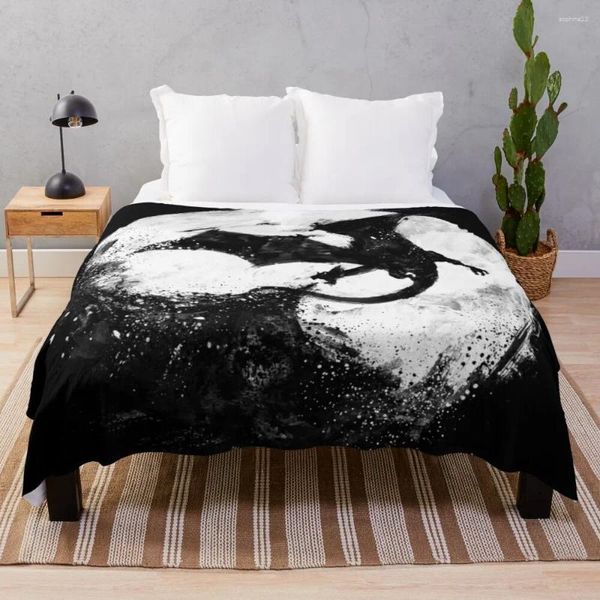 Cobertores Midnight Desolation Throw Blanket Tufting Jacquard Ands Brand Tourist