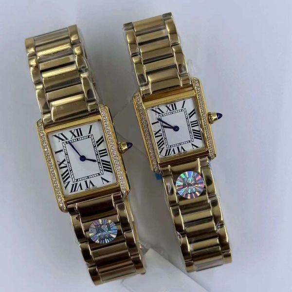 Regalo di moda Luxury Lady Classico movimento al quarzo vintage Marcatori romani Orologio da uomo Orologi di design di lusso Orologio da donna Gli orologi semplici Senza scatola