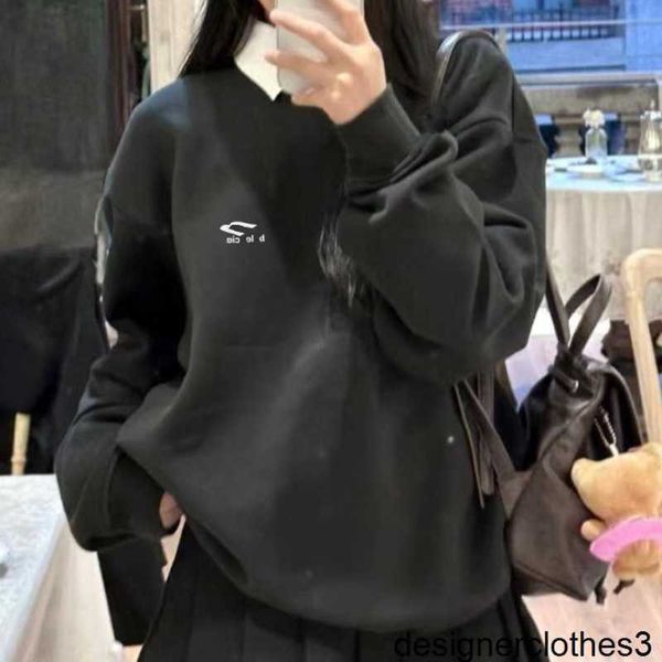 Designer Original Herbst und Winter trendiger Paris B Family English Hoodie lockerer koreanischer Rundhals-Langarm-Top für Männer und Frauen FFHU