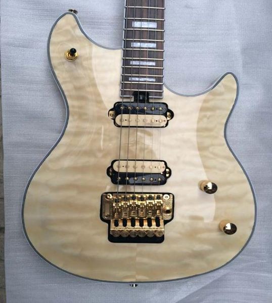 Custom 3415 E-Gitarre Tiger Stripes Tremolo Bridge Golden Hardware8522209