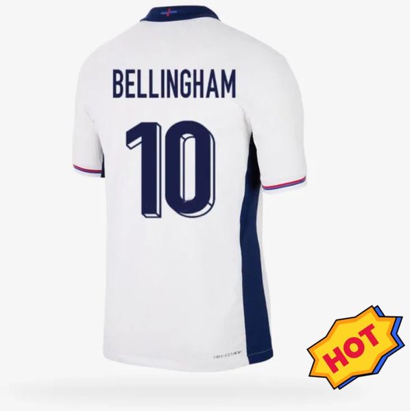 ÜCRETSİZ Nakliye 5A+ 24 25 İngiltere Bellingham Futbol Formaları 24 25 Milli Takım Toone Futbol Gömlek Beyaz Parlak Kane Sterling Rashford Sancho Grealish Erkekler Çocuk Kiti