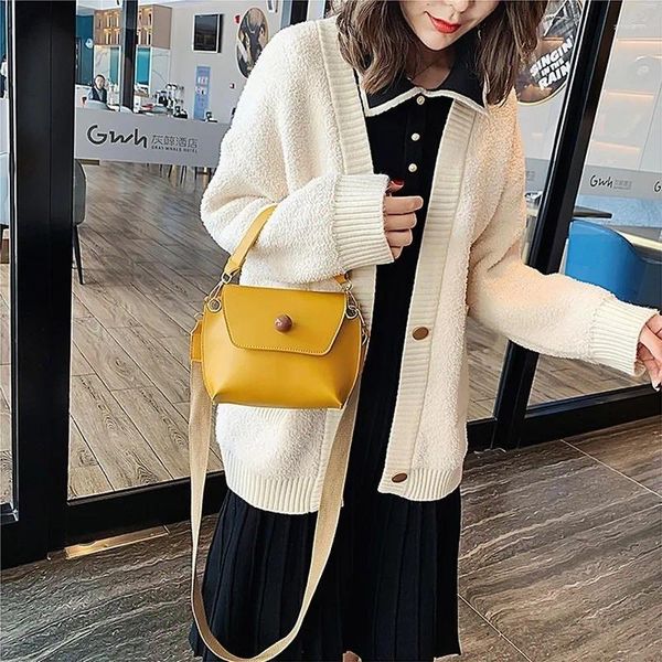 Cordão moda versão coreana das contas balde saco 2024 estilo estrangeiro ombro portátil crossbody